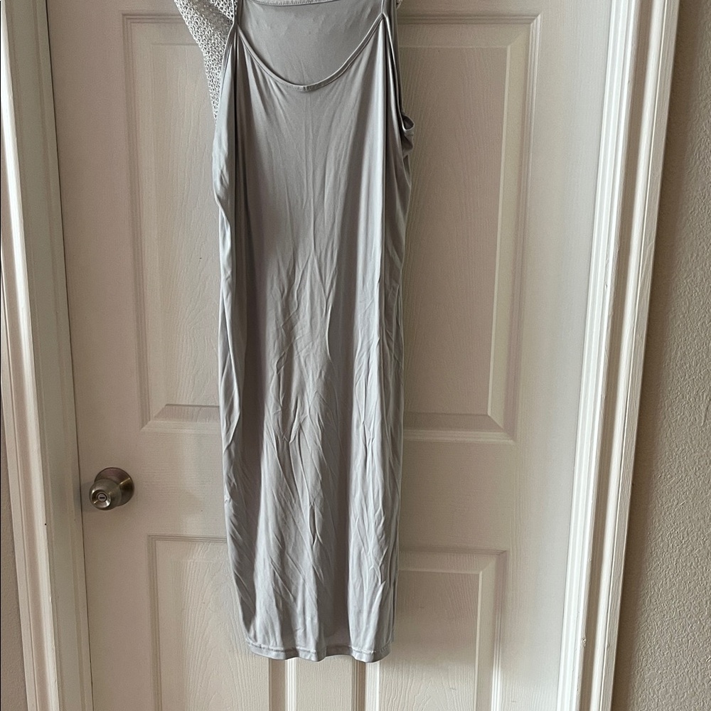 A New Day Silver Knit Dress - Picture 3 of 4